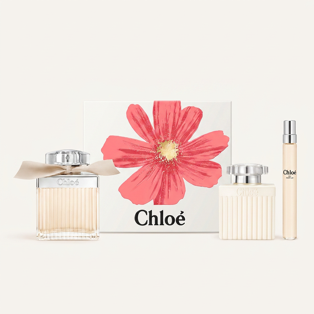 끌로에 시그니처 오 드 퍼퓸 향수세트, 다마스크 로즈 앰버, 향수 100ml + 바디로션 100ml + 펜스프레이 10ml, 1박스