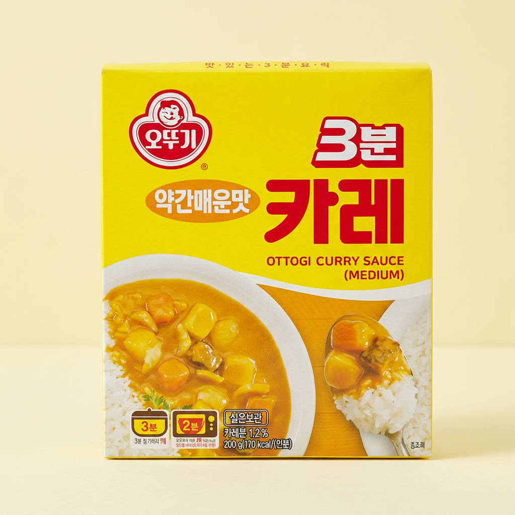 오뚜기 3분카레 약간 매운맛 + 3분짜장, 200g, 24개