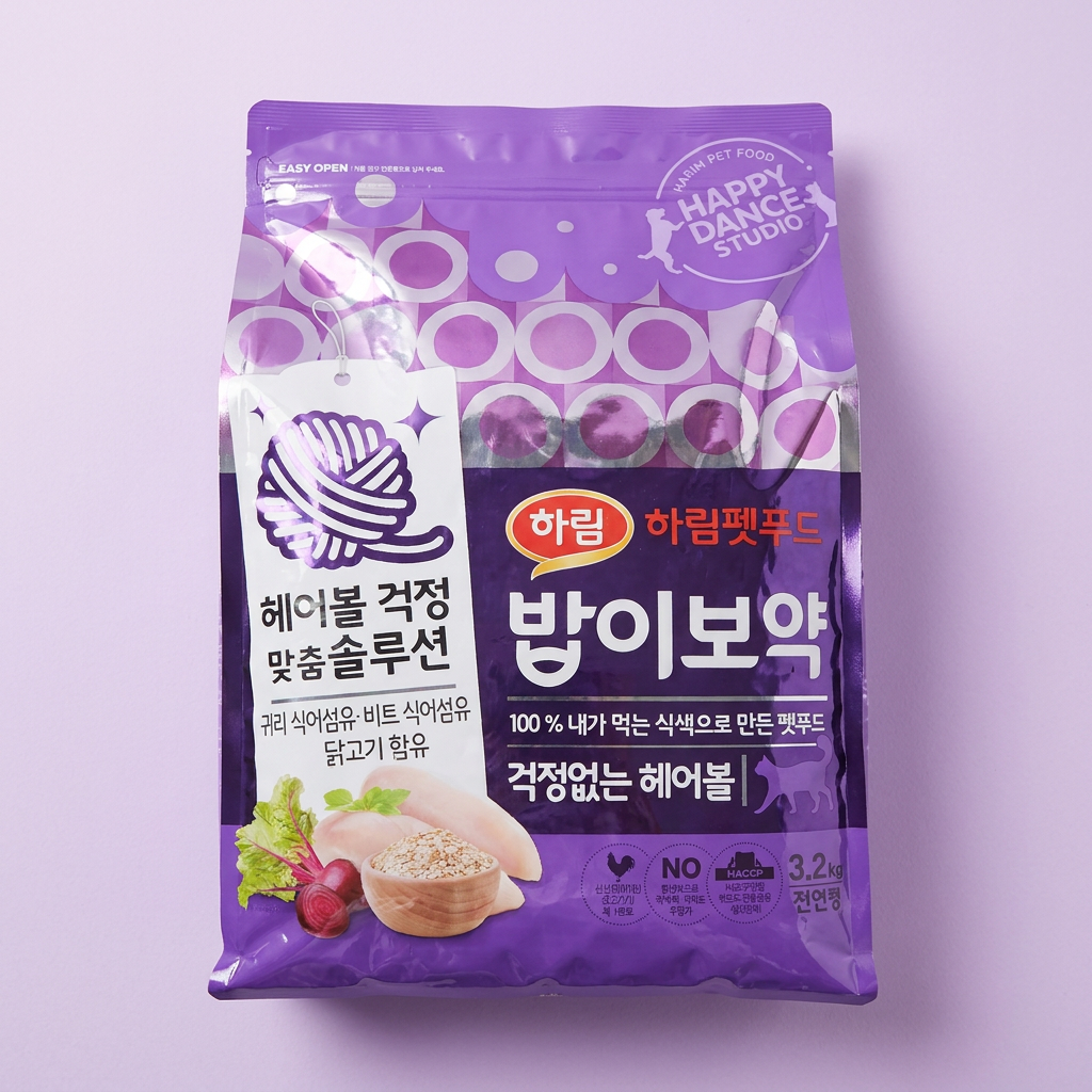 하림펫푸드 밥이보약 고양이 헤어볼, 3.2kg, 1개
