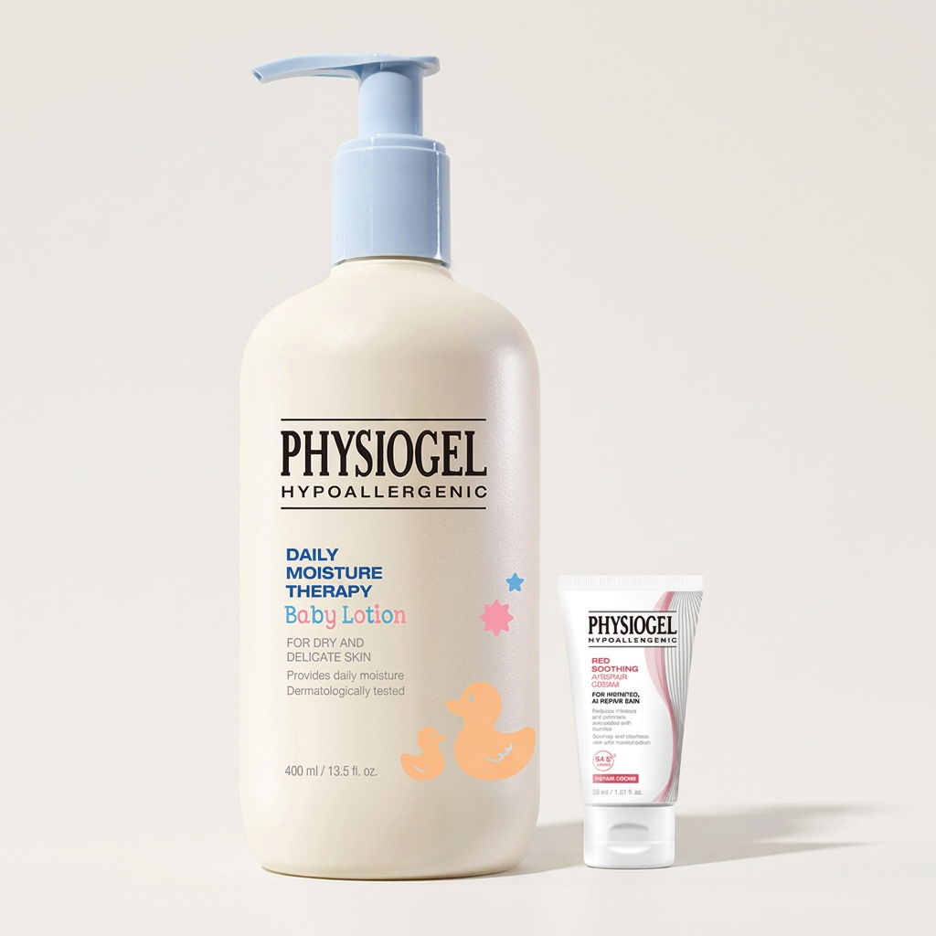 피지오겔 데일리 모이스쳐 테라피 베이비 로션, 400ml, 1개 + 레드 수딩 리페어 크림, 30ml, 1개