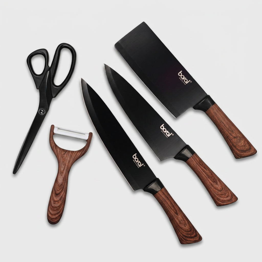보랄 더 스페셜 데일리 5PCS 칼세트 BR-DS500ST, 중식도 8인치, 다용도칼 8인치, 과도 5인치, 주방가위 1개, 감자칼 2.5인치 가격 추이 보랄 더 스페셜 데일리 5PCS 칼세트 BR-DS500ST, 중식도 8인치, 다용도칼 8인치, 과도 5인치, 주방가위 1개, 감자칼 2.5인치 - 최저가 15,200원