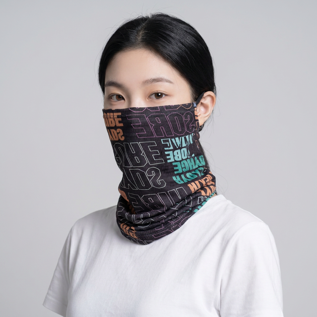 아이스핏 냉감 쿨 넥워머 MASK-NW-002, 블랙, 5개