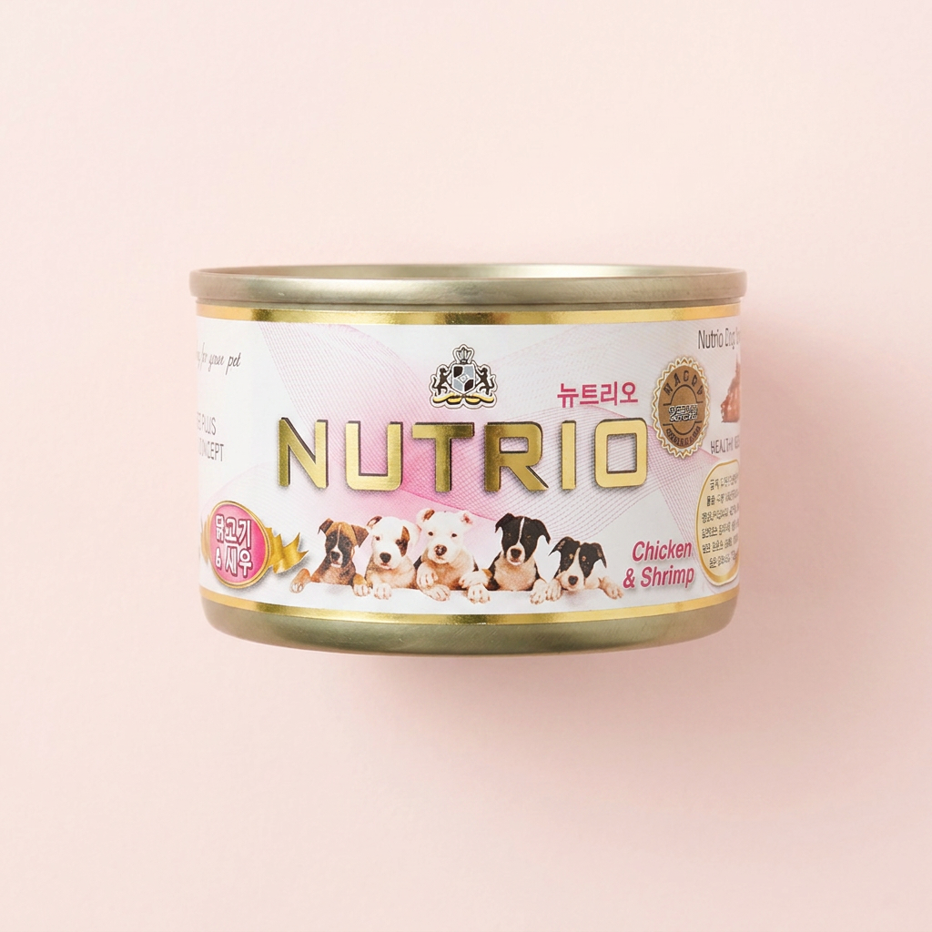 뉴트리오 강아지캔, 치킨&새우, 100g, 24개