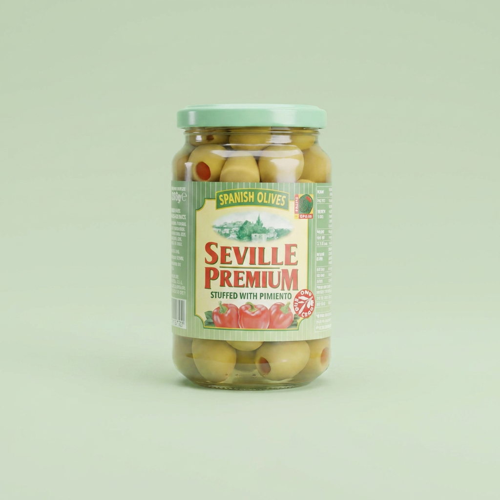 세빌프리미엄 그린 올리브, 360g, 3개