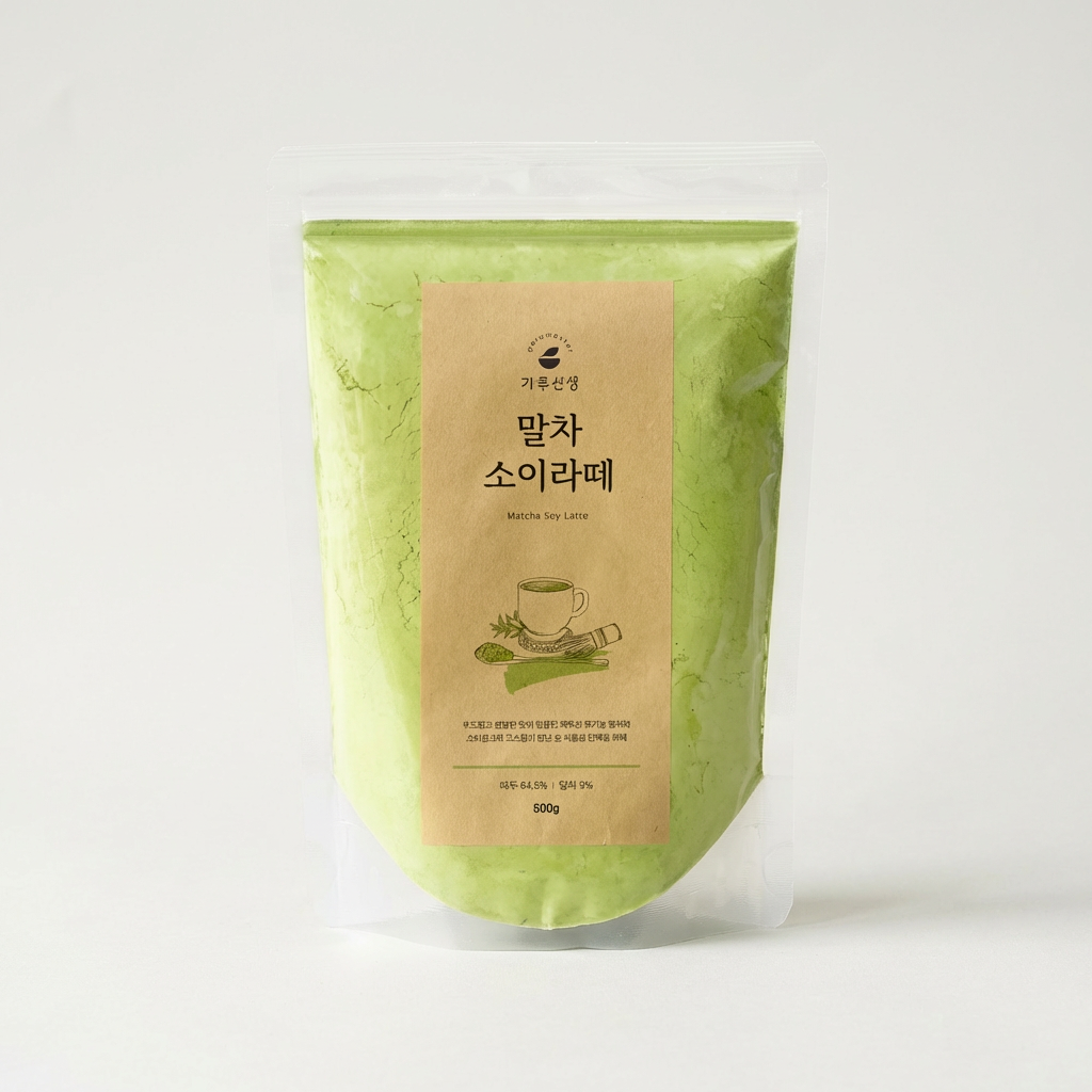 가루선생 타먹는 생두유 제주 말차, 500g, 1개