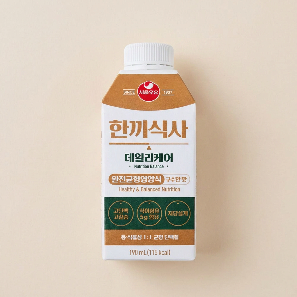 서울우유 한끼식사 데일리케어 고단백질, 190ml, 18팩