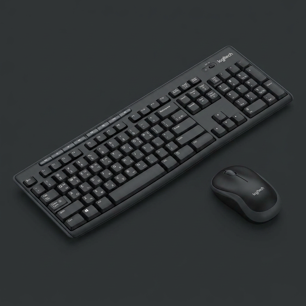 로지텍 코리아 MK295 SILENT 무소음 무선 콤보, 블랙