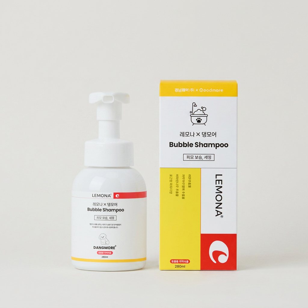 레모나X댕모어 버블샴푸, 280ml, 1개