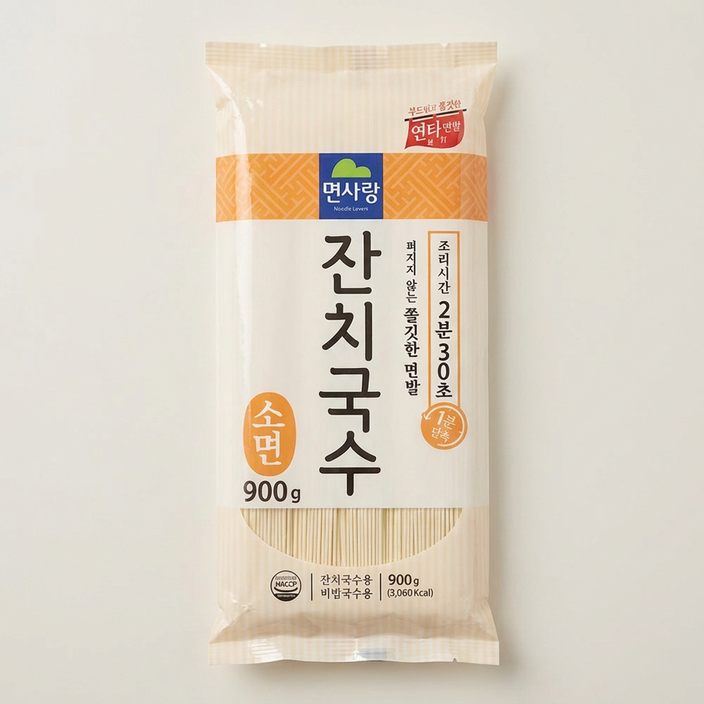 면사랑 잔치국수 소면, 900g, 1개