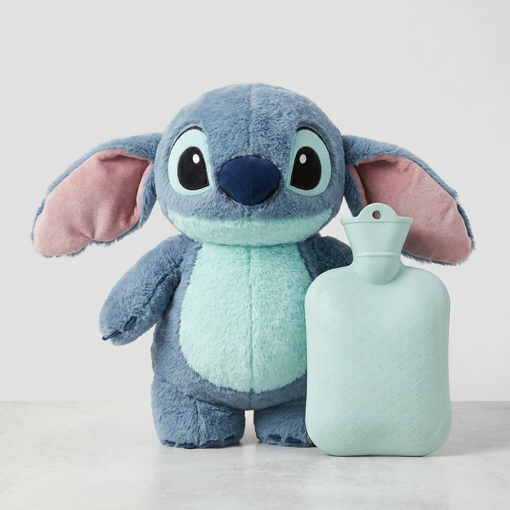 스티치 온수주머니 핫팻 인형, 500ml, 1개