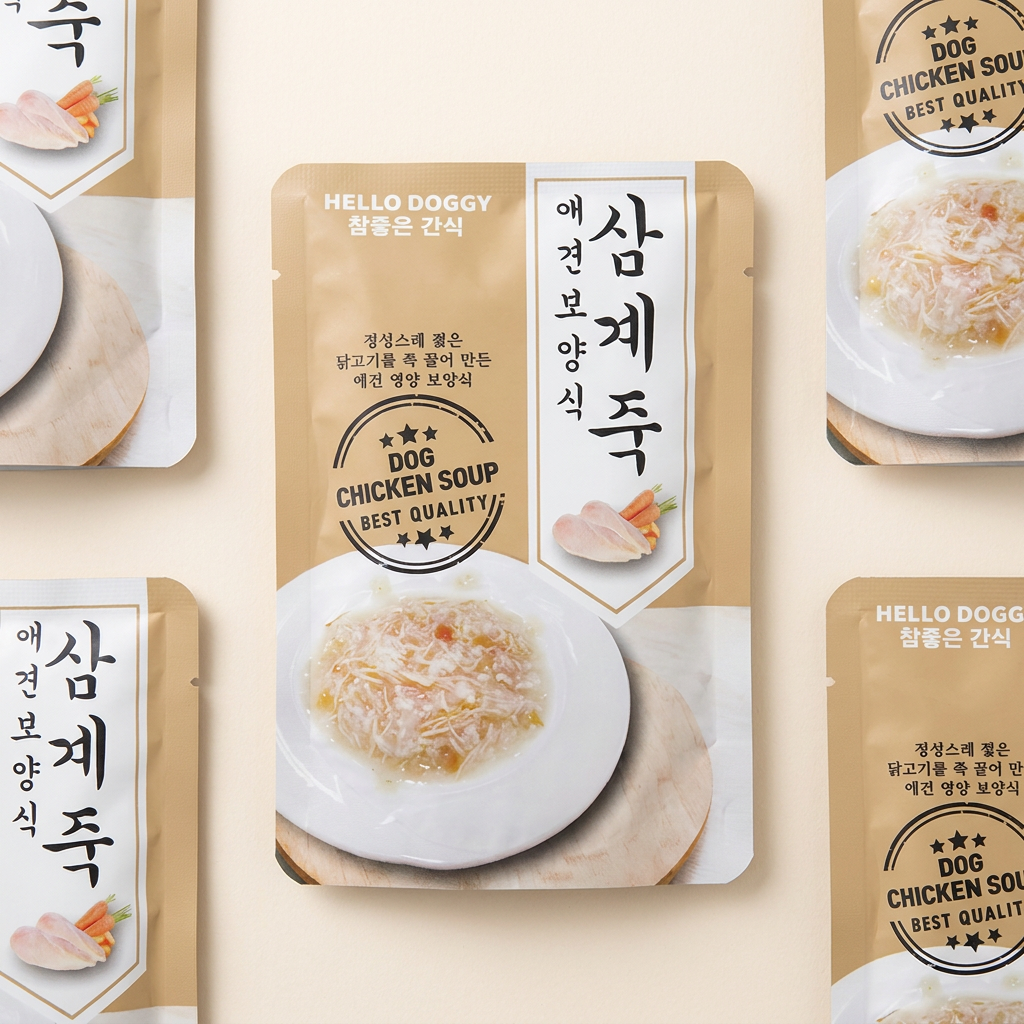 헬로도기 삼계죽, 참좋은간식 삼계죽, 80g, 10팩