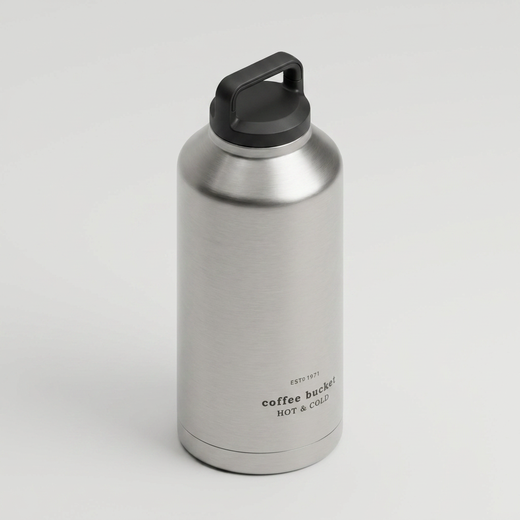 코멕스 손잡이 보온보냉병, 실버,1개,2L