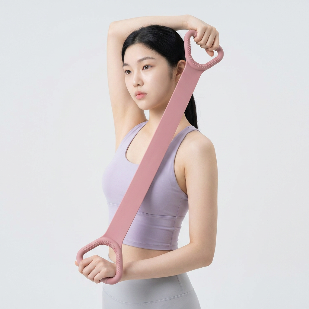 스트레칭 밴드 필라테스 튜빙 요가 밴드, 파스텔톤 보라, FREE, 1개