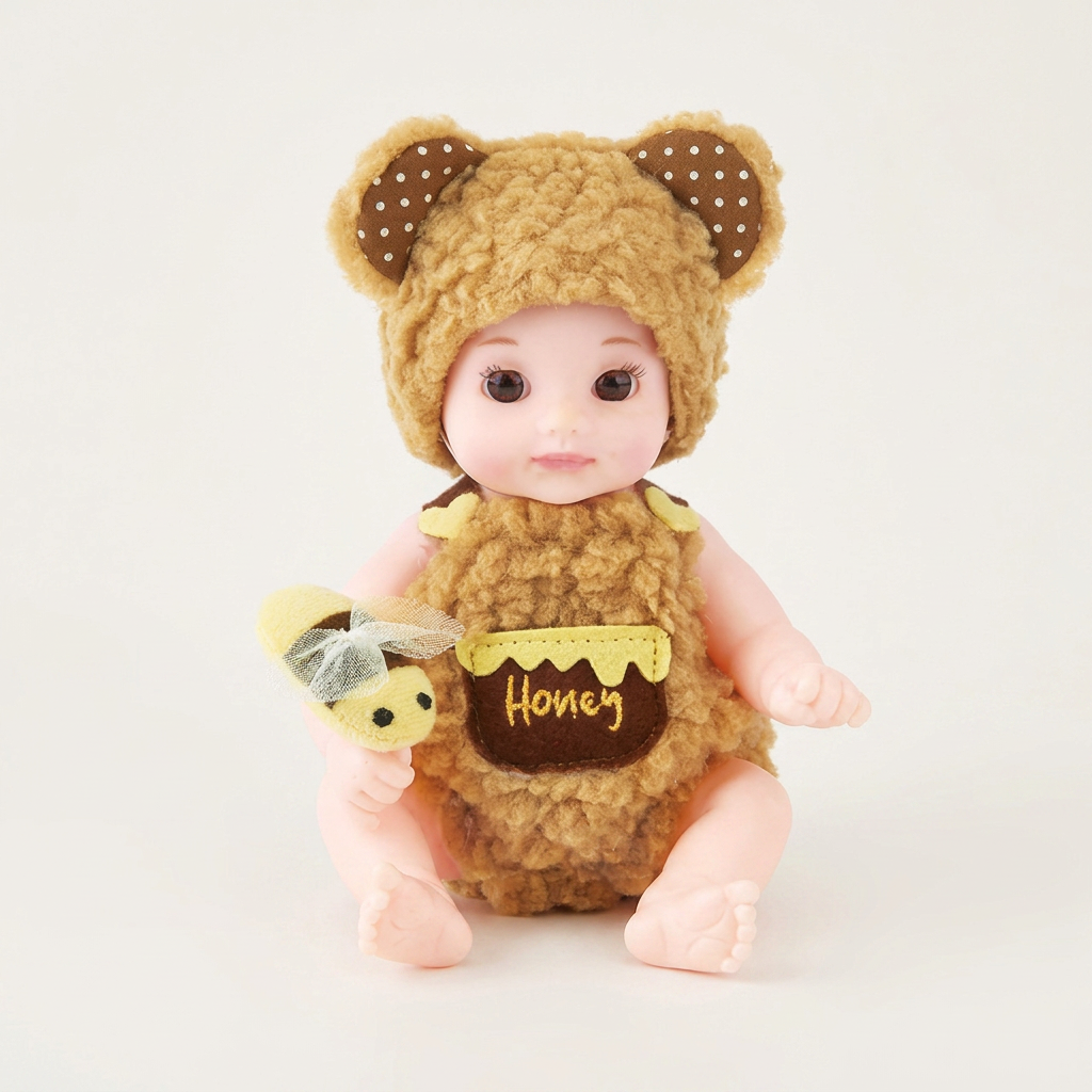 하니아기곰 유아 곰돌이 동물 코스튬 인형, 1개
