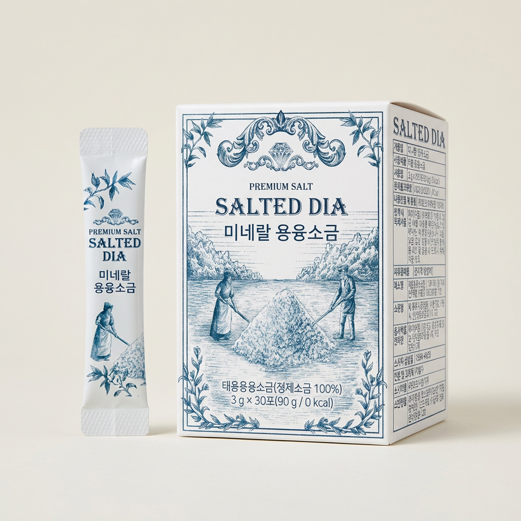 솔티드다이아 미네랄 용융소금, 3g, 30포, 5박스