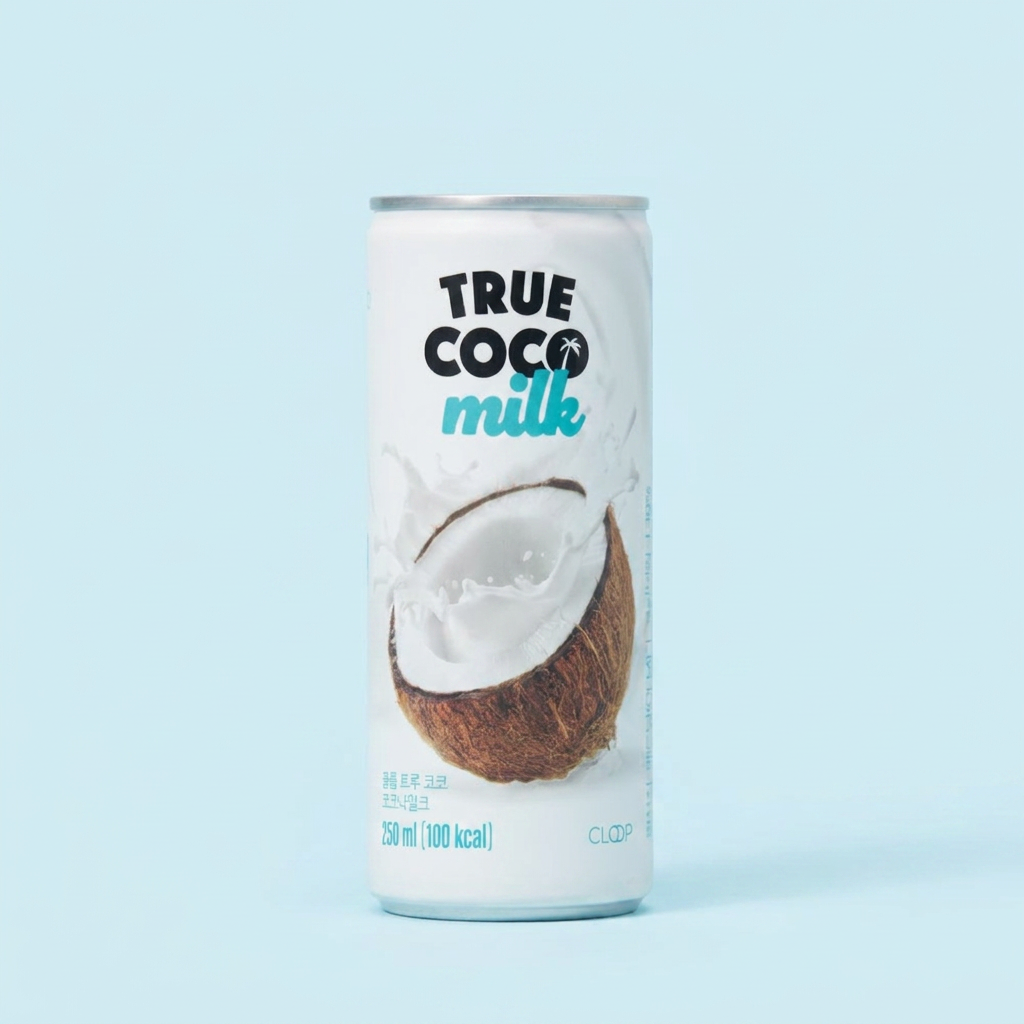 클룹 트루 퓨어 코코넛 밀크, 250ml, 6개