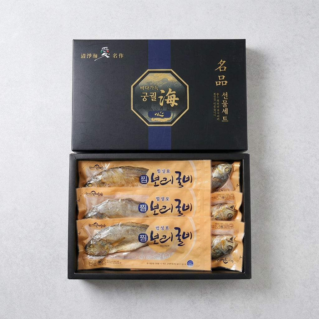 영광 찐 보리굴비, 가정용 선물세트, 30cm이상, 5마리