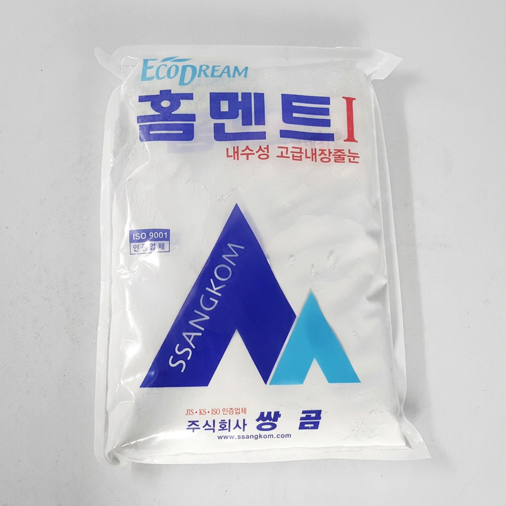 쌍곰 홈멘트 줄눈 타일 메지 욕실 변기 백 시멘트 백색, 2kg