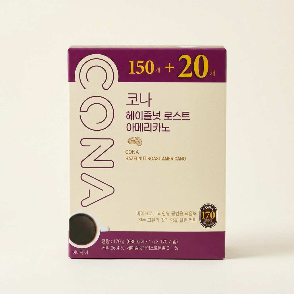 모카C&T 코나 헤이즐넛 로스트 아메리카노, 1g, 170개