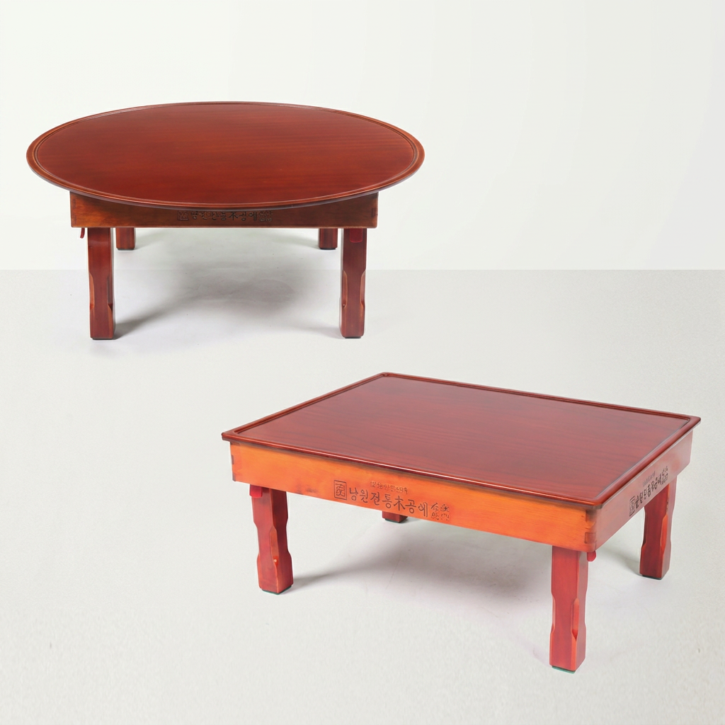 접이식 원형 밥상, 혼합색상, 45cm, 1개