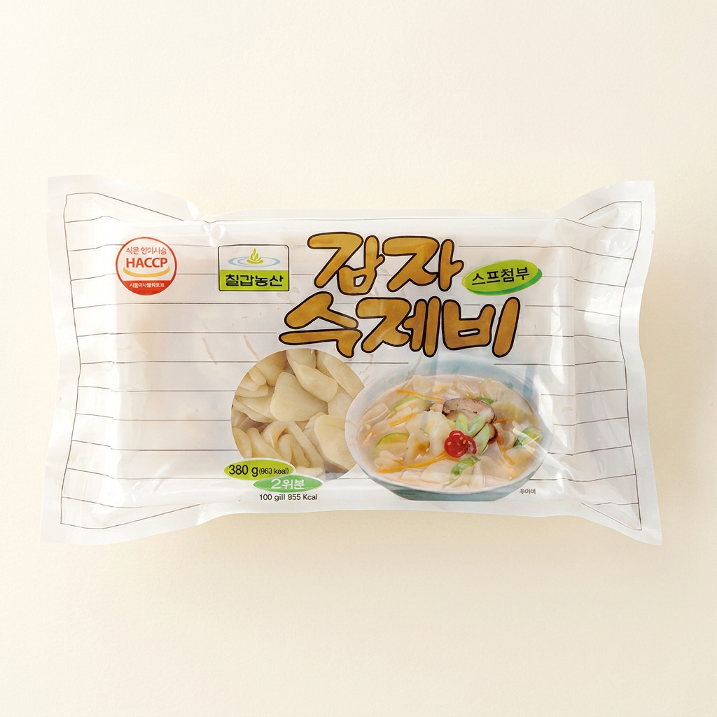 칠갑농산 감자수제비, 2인분, 380g, 4개
