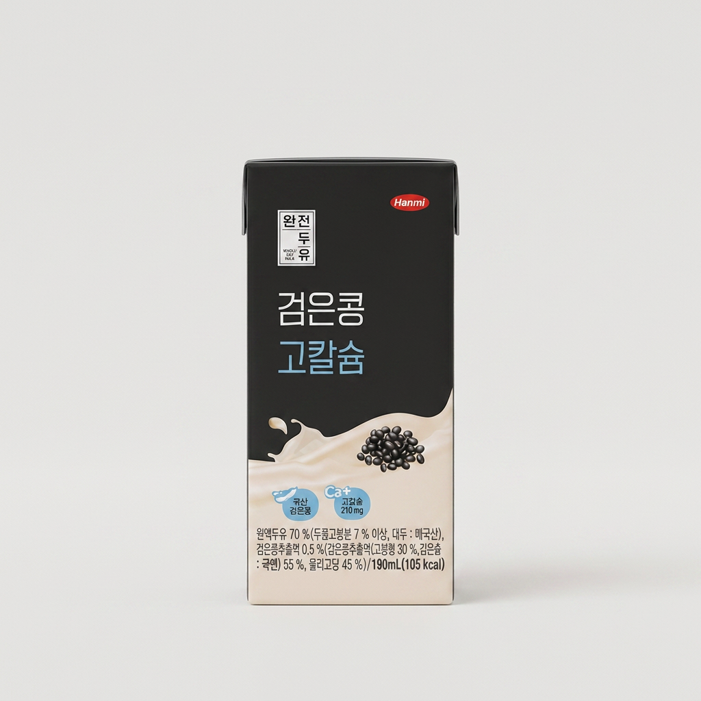 한미사이언스 완전두유 검은콩 고칼슘, 190ml, 48개