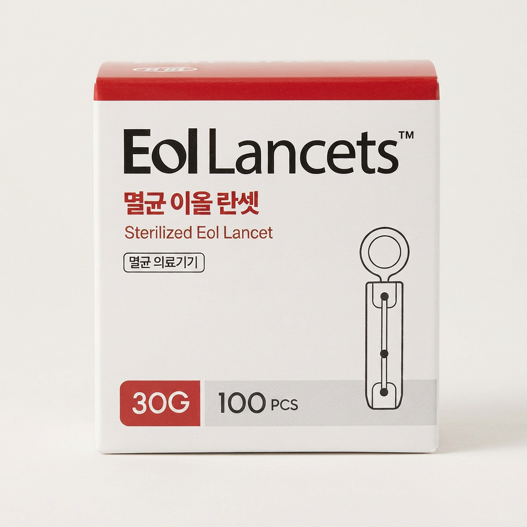 에이치엘비 멸균 이올 란셋 플러스 30G, 100개입, 1박스