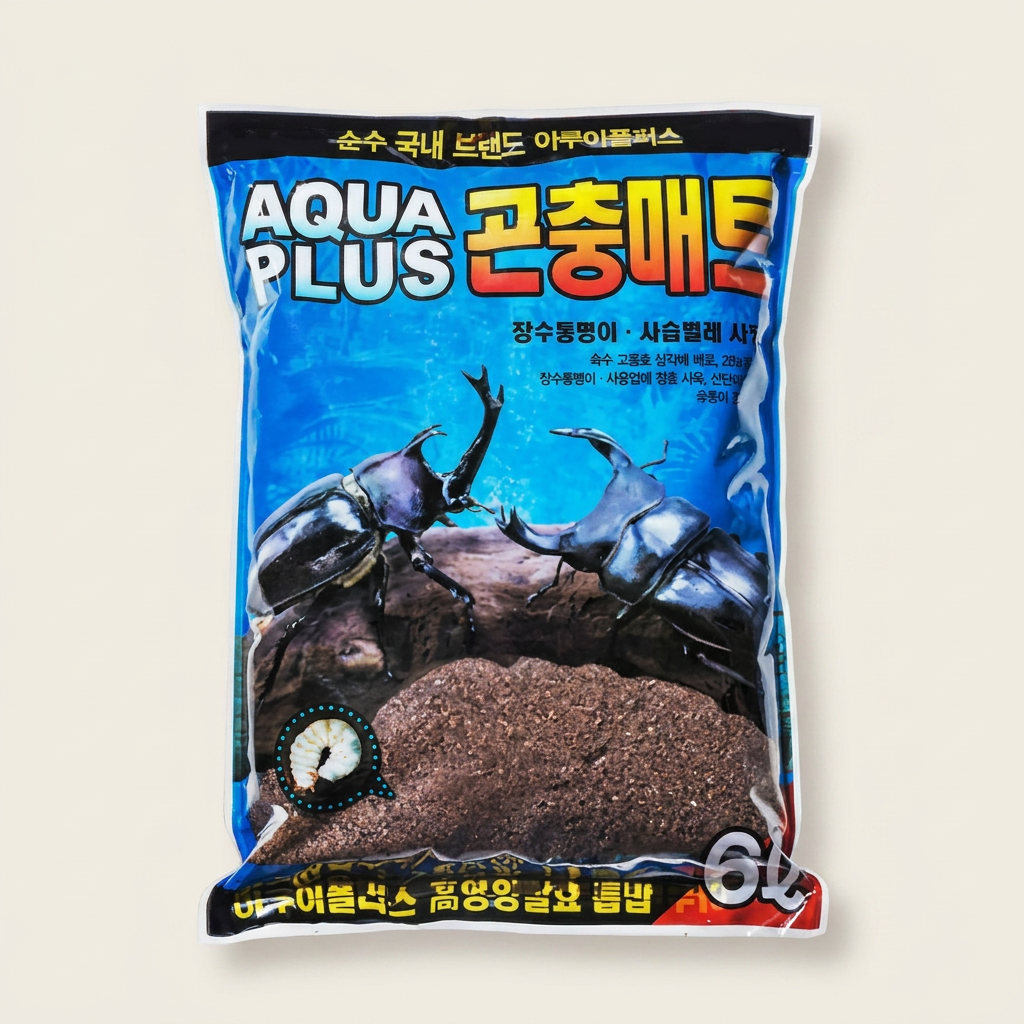 아쿠아플러스 곤충매트, 장수풍뎅이 사슴벌레, 6L, 1개