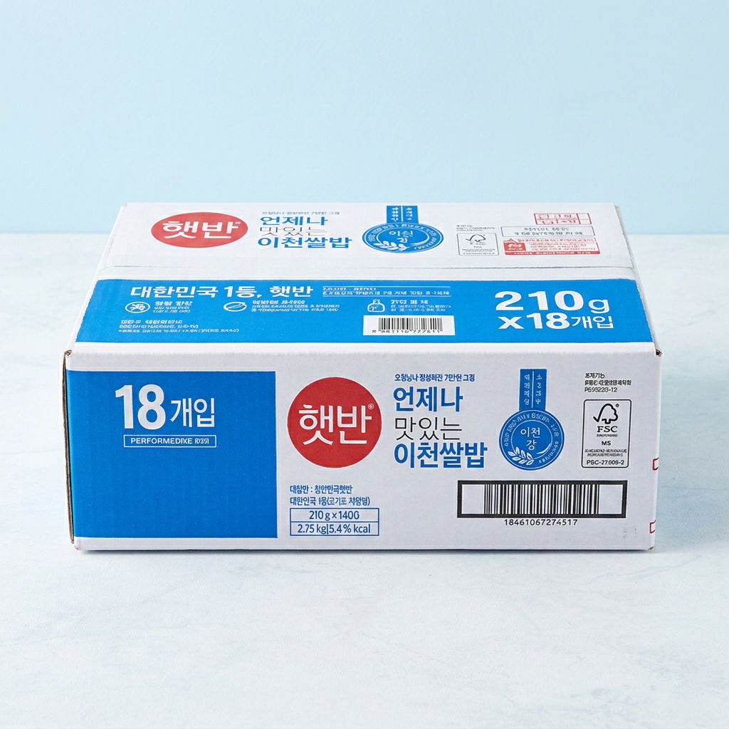 CJ제일제당 햇반 이천쌀밥, 210g, 18개