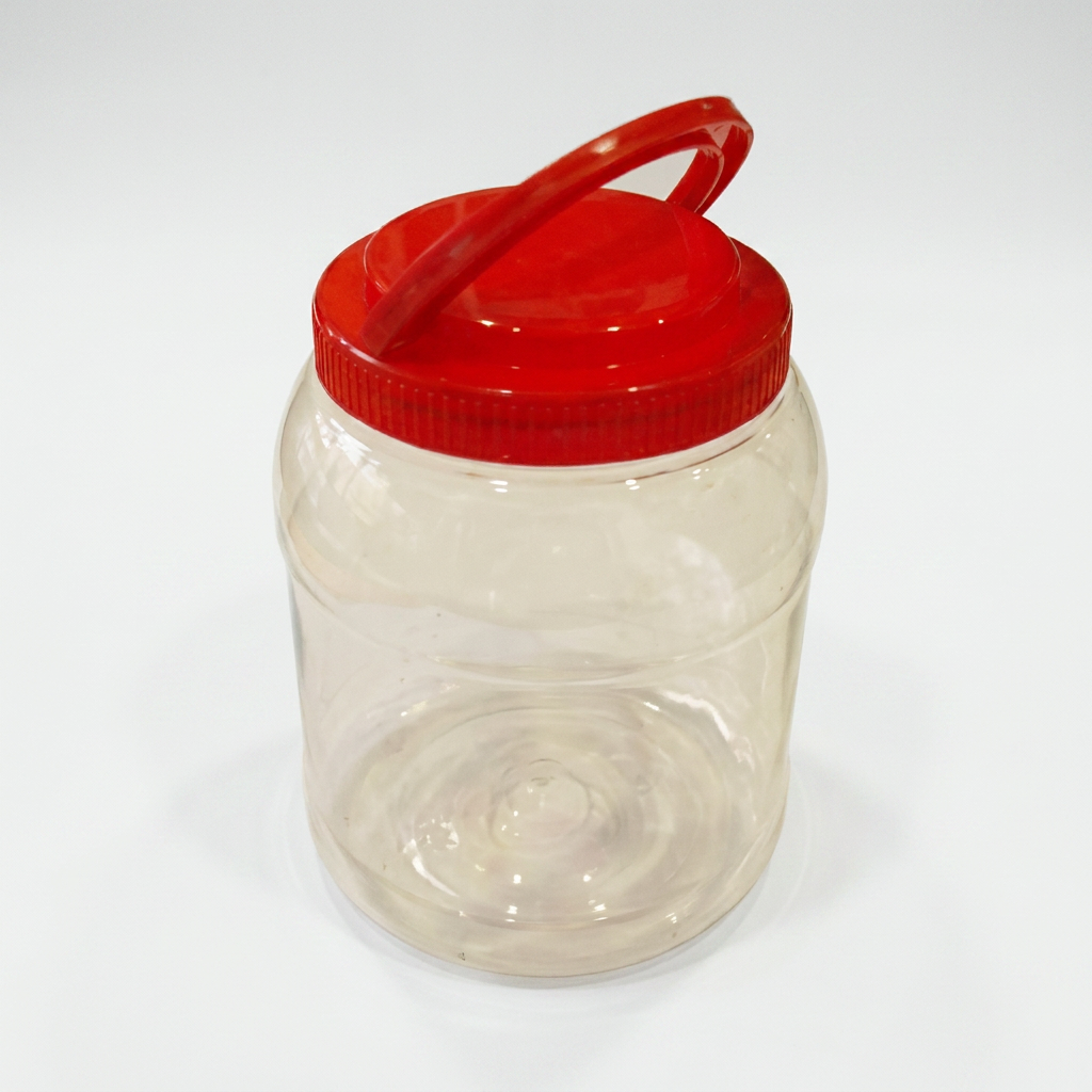 원형 손잡이 PT병 담금주 술통 술병 과일청 매실, 3L, 1개