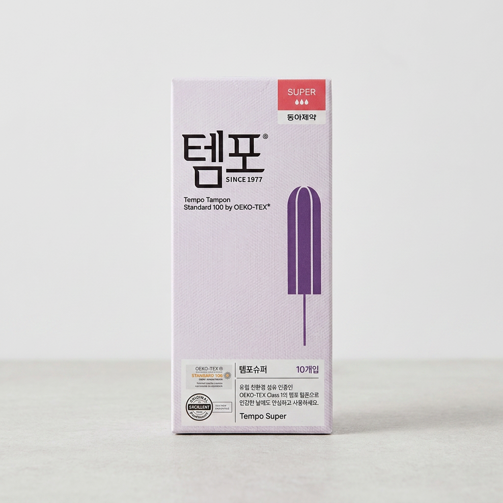 템포 내추럴 탐폰, 슈퍼, 10개입, 2팩