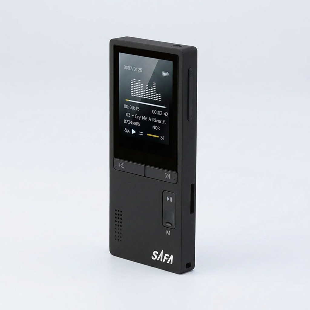 사파 블루투스 MP3 플레이어, SB1000, 블랙, 1개