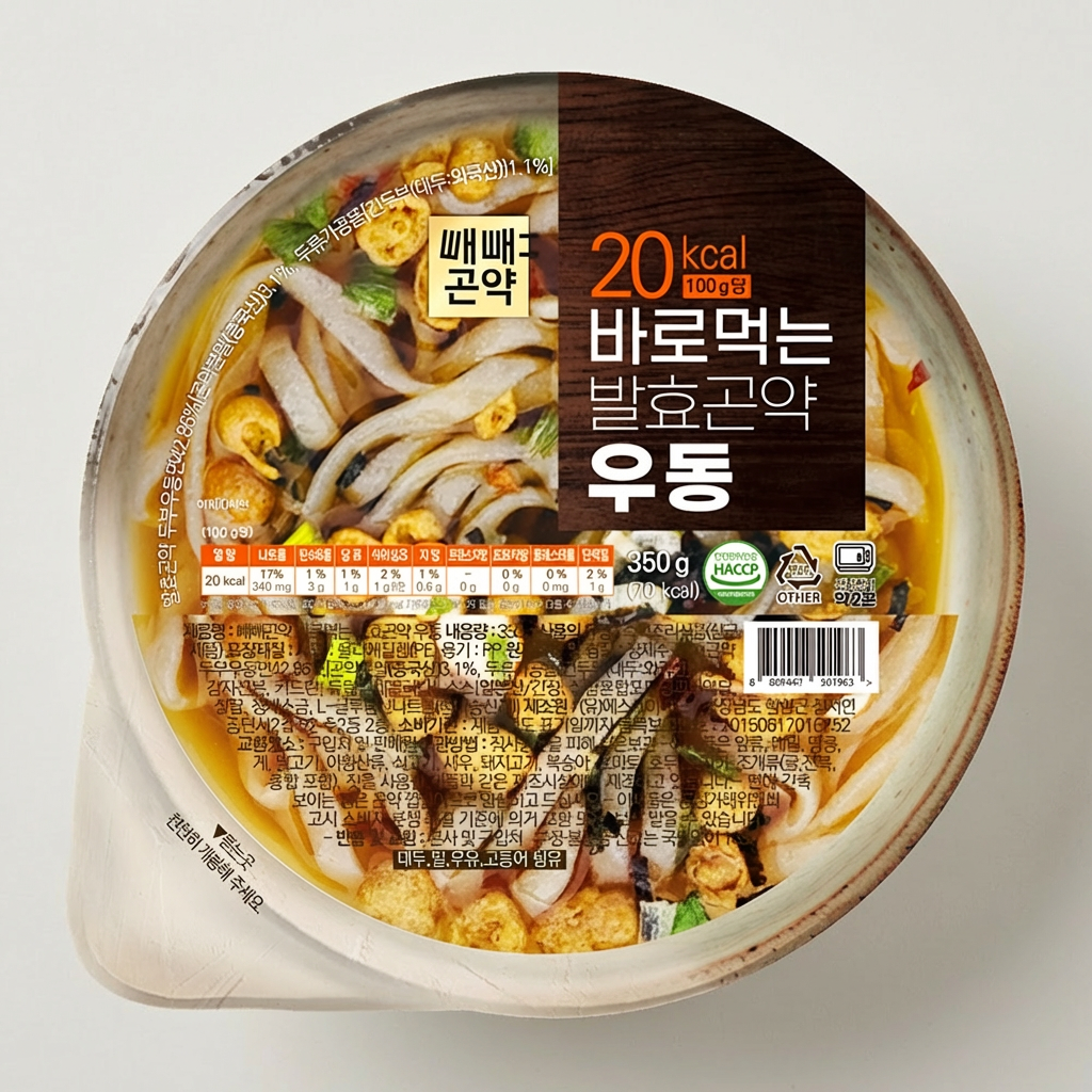 바로먹는 발효곤약 우동, 350g, 8개