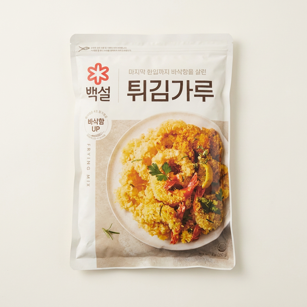 백설 마지막 한입까지 바삭함을 살린 튀김가루, 1kg, 1개