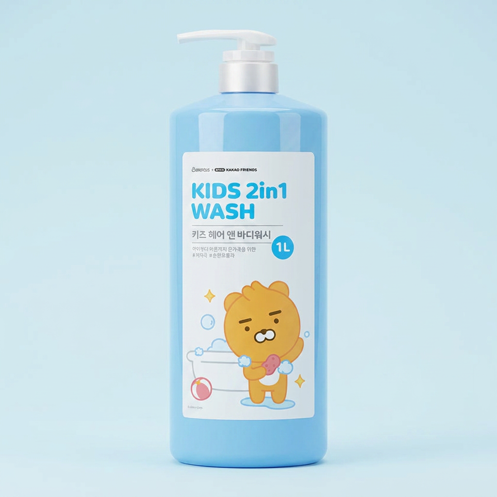 LG생활건강 베비언스 키즈 헤어 앤 바디워시, 1,000ml, 1개