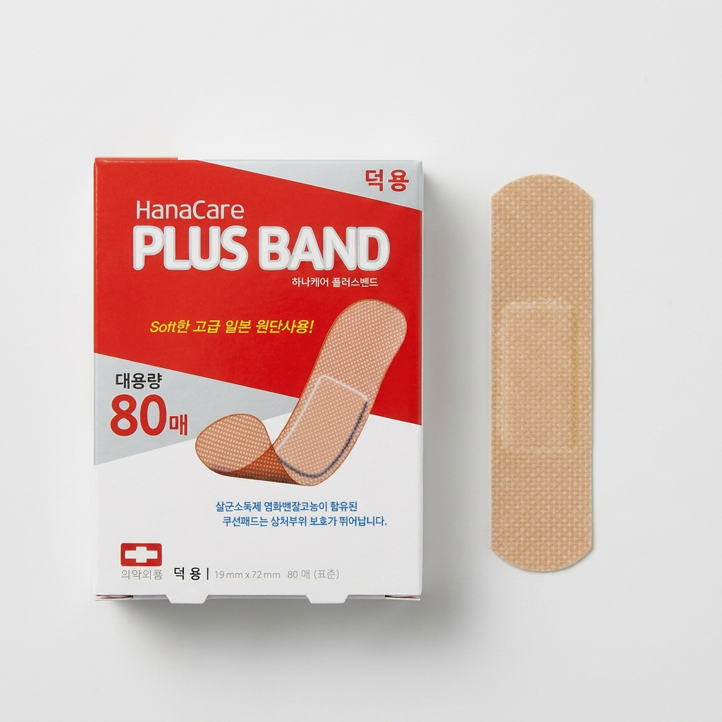 J.pharm+ 하나케어 플러스밴드, 표준형, 80매, 1개