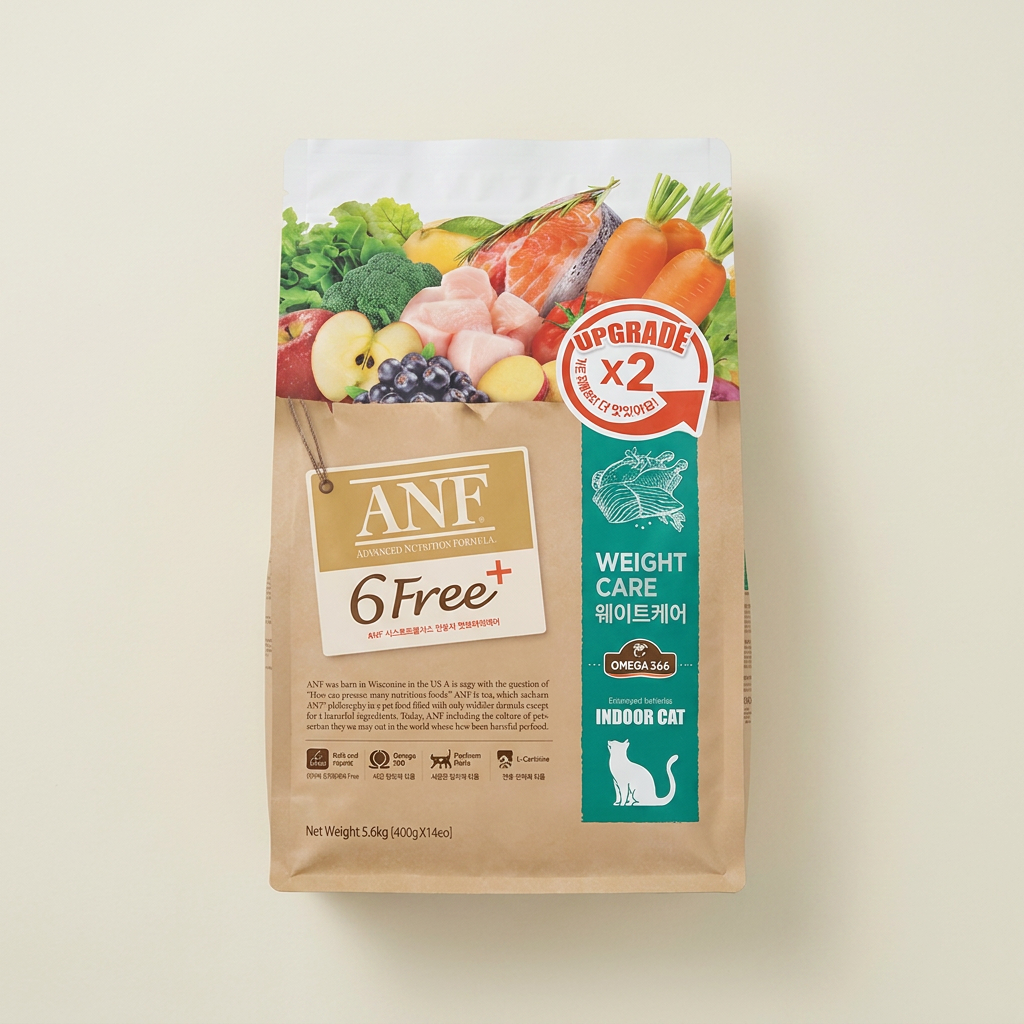 ANF 6FREE 플러스 식스프리 인도어 캣 웨이트케어, 5.6kg, 1개, 닭+연어