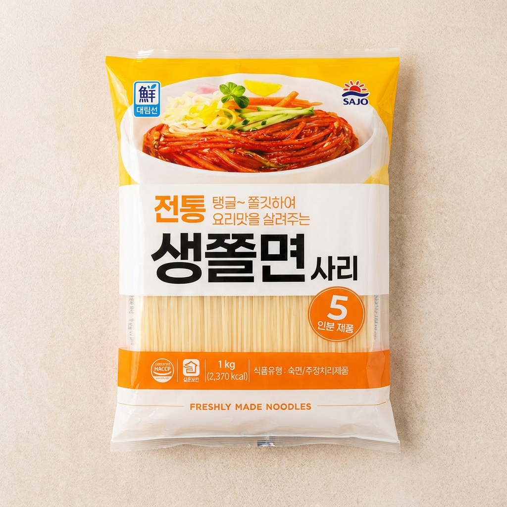 대림선 전통 생쫄면 사리, 1kg, 3개