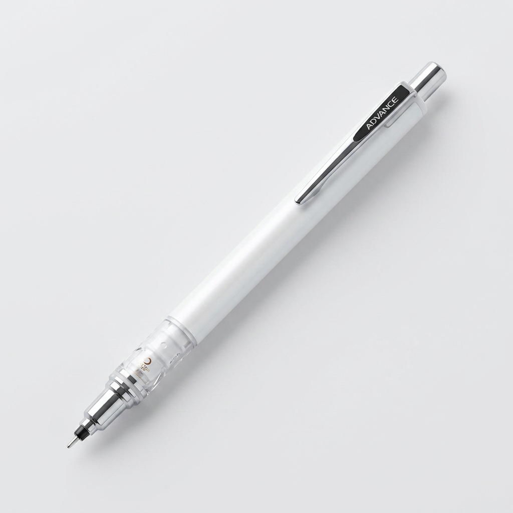 유니 쿠루토가 어드밴스 샤프, 고등학생용, 0.5mm, 화이트, 1개