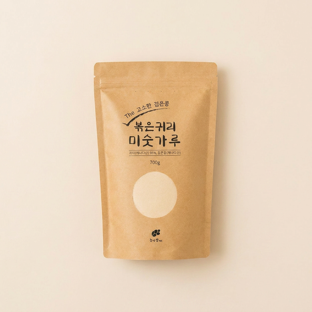 논앤밭위드 프리미엄 볶은귀리 검은콩 미숫가루, 700g, 3개