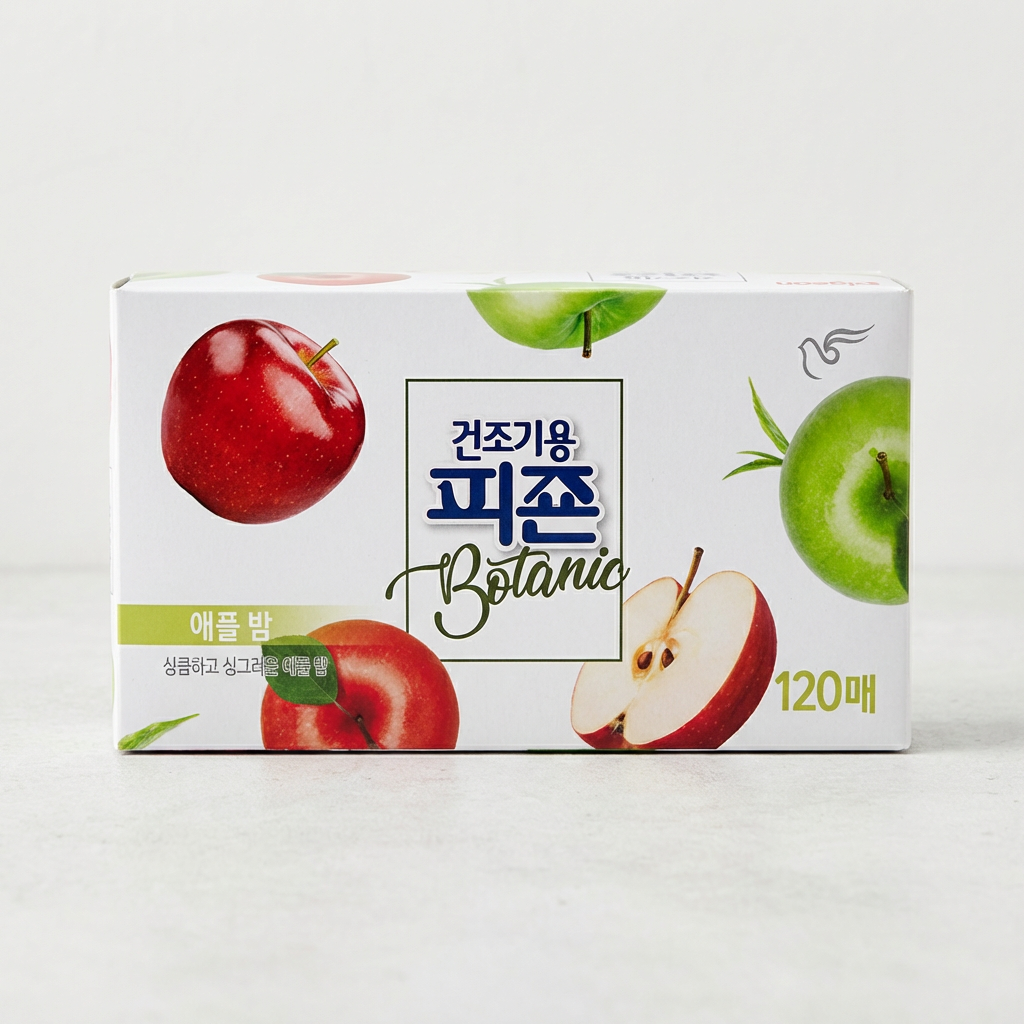 건조기용 피죤 보타닉, 애플 밤, 120매, 2개
