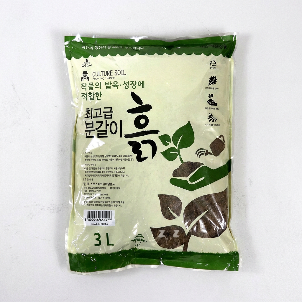 식물 발육 성장 고급 분갈이 흙, 3L, 2개