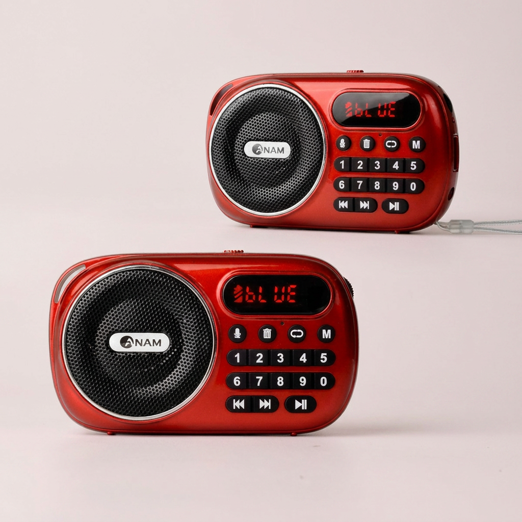 아남 효도 라디오, ATX-30, 블루투스, FM, USB, SD카드 인식, 라디오 녹음, C타입 충전, 레드, 1개