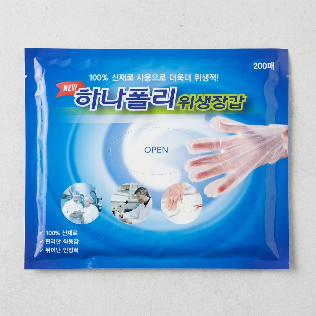 하나폴리 위생장갑, 200매, 1개