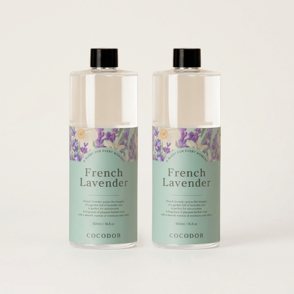 코코도르 디퓨저 리필액, 프렌치라벤더향, 1000ml, 1세트