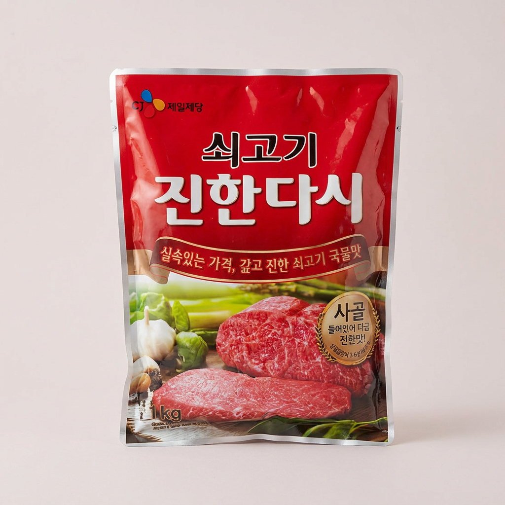 CJ제일제당 쇠고기 진한다시, 1kg, 4개