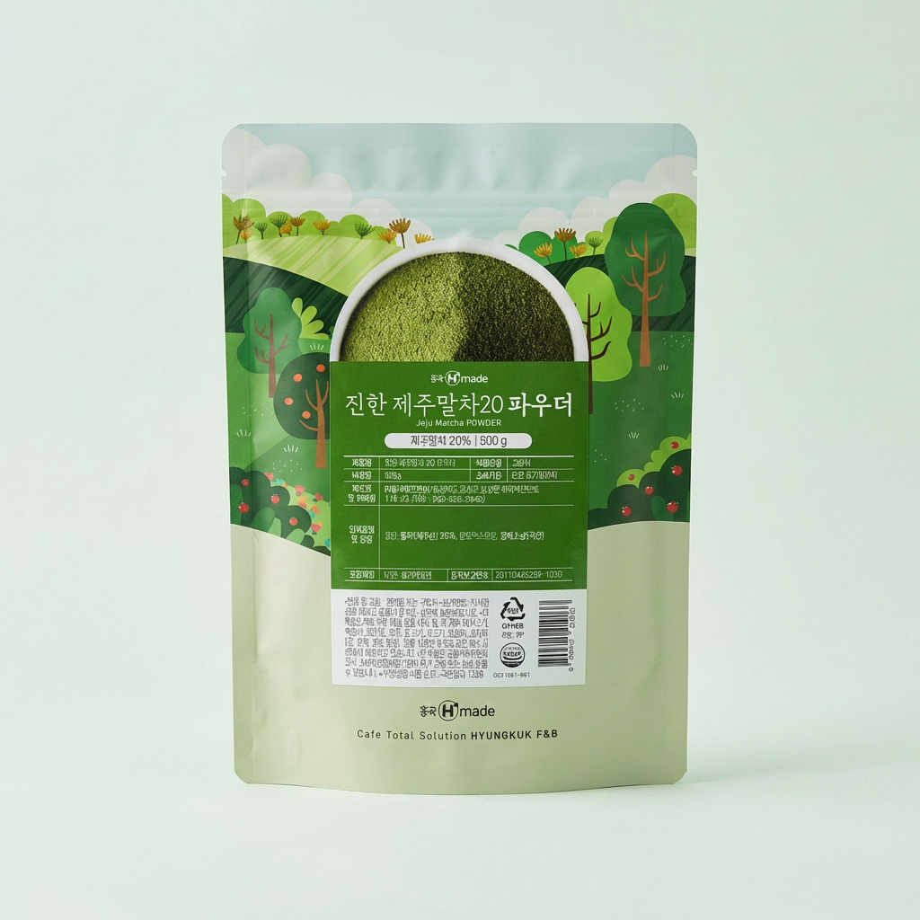 흥국 진한 제주 말차 20 파우더, 500g, 2개