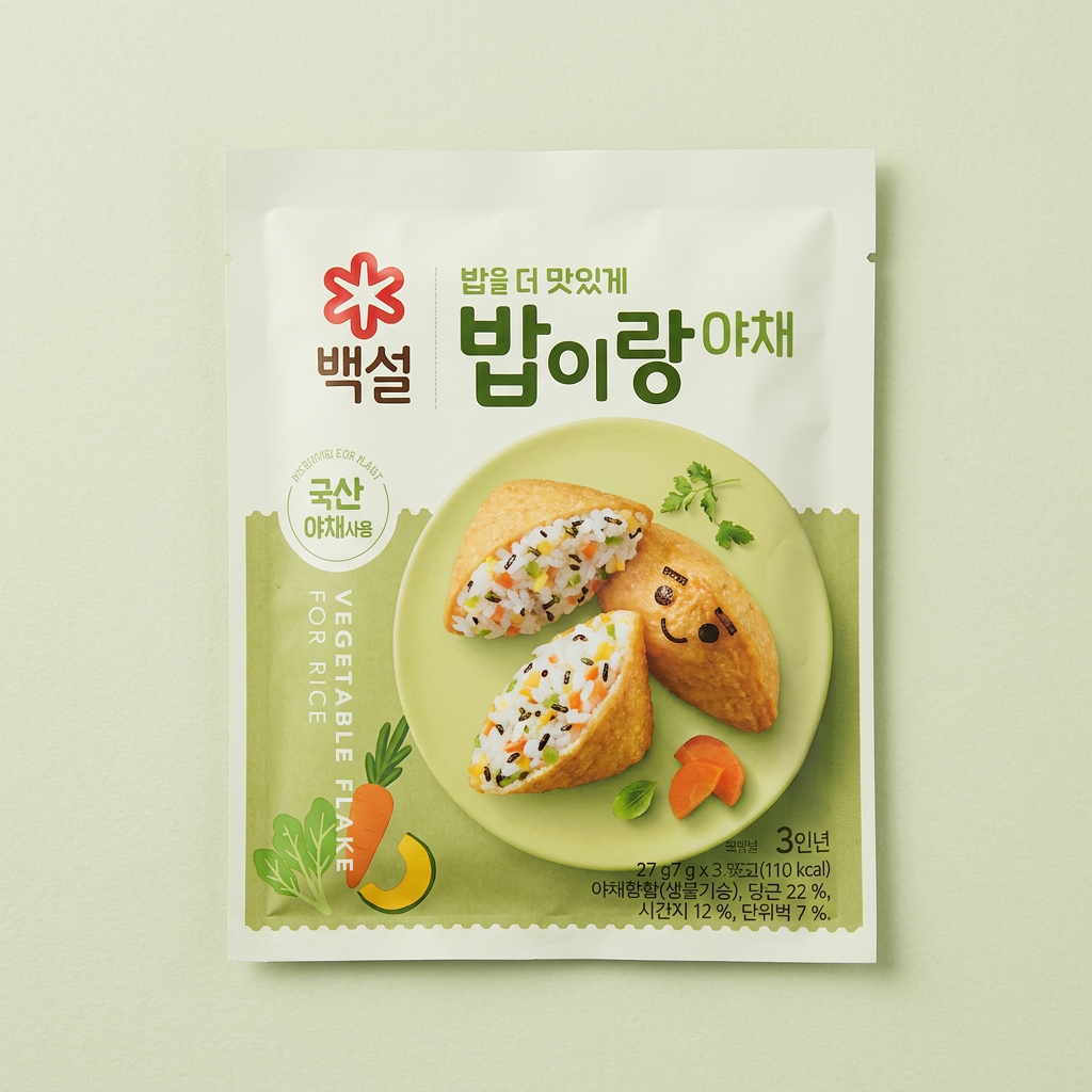 CJ제일제당 백설 밥이랑 야채 + 해물, 27g, 3개 + 24g, 3개, 1세트