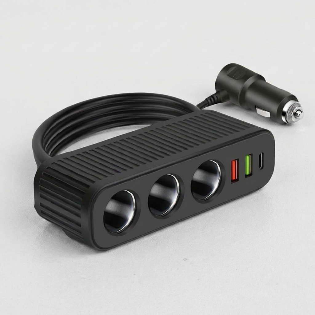시크릿 EASY 3 JET 멀티 시거잭 소켓, DC 12V/24V, 시거잭 3구, USB 2포트, C타입, 1개
