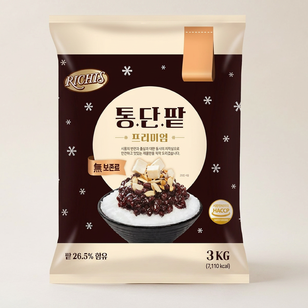 리치스 통단팥, 3kg, 1개